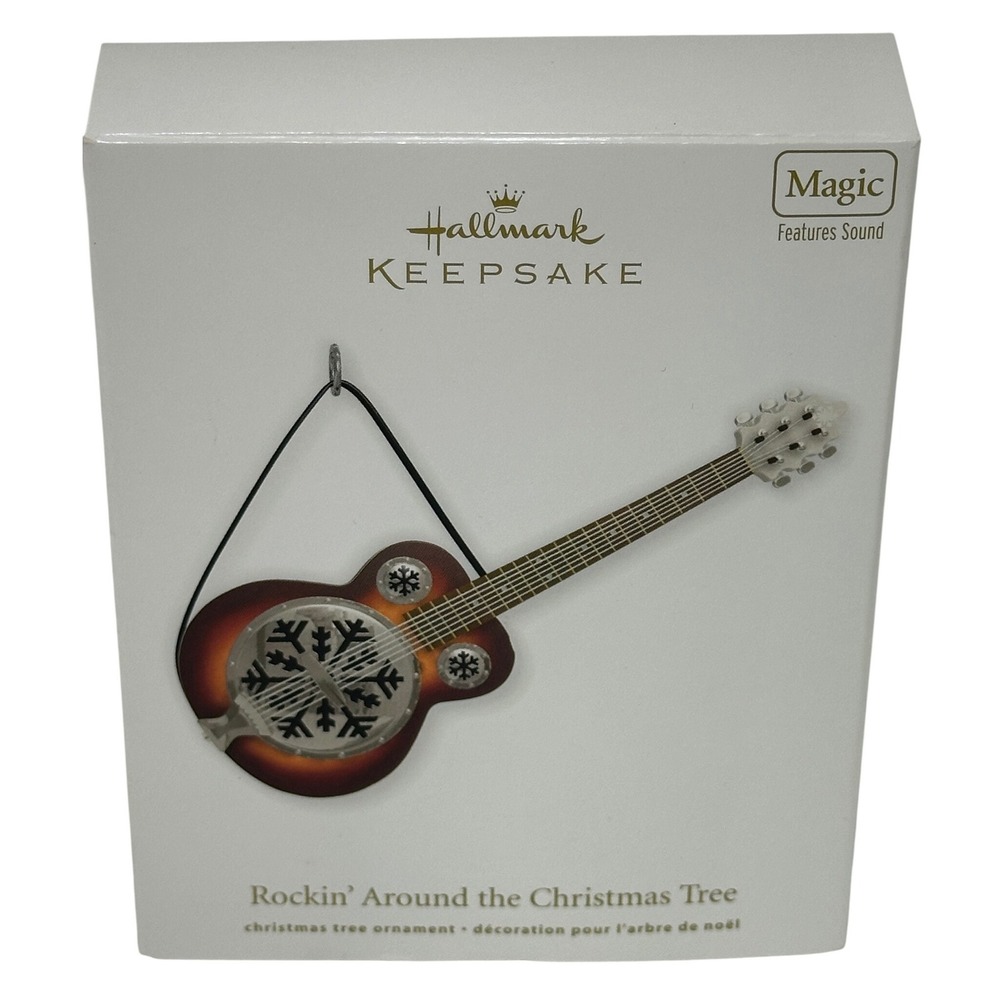 Hallmark Rockin' Around the Christmas Tree Ornament Toby Keith Guitar Music